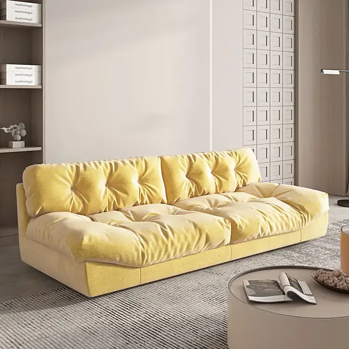 Canapé-lit en tissu de luxe moderne pour salon