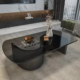 Glam luxe Table basse moderne verre Premium minimaliste Table basse élégante beauté Table De Salon B