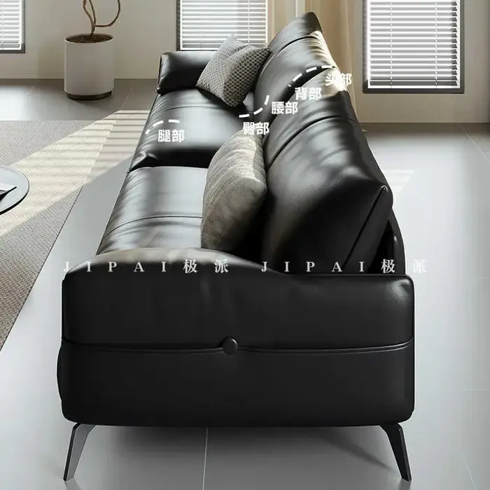 Ensemble de canapé en cuir moderne de Style européen, mobilier de bureau à domicile de haute qualité