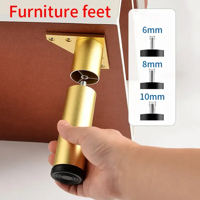pieds de réglage de la hauteur des meubles pieds de support des armoires  M8 M6 M10 pieds de nivelle