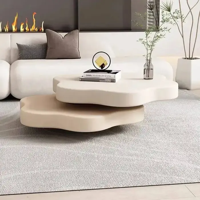 Table Basse de Salon Moderne et Minimaliste, Grande Taille, Design Élégant et Tendance, Décoration d