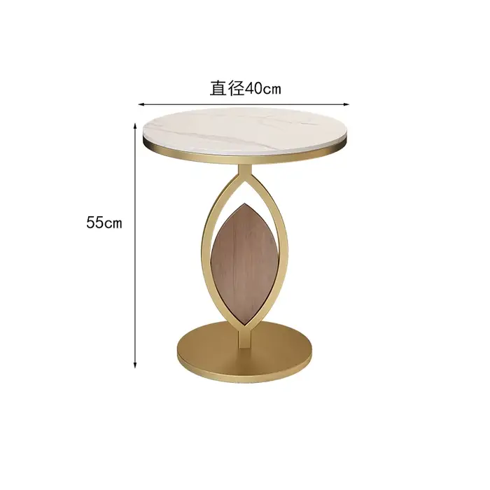 Table d'appoint ronde créative, design simple, gain de place, table d'appoint de canapé, table basse