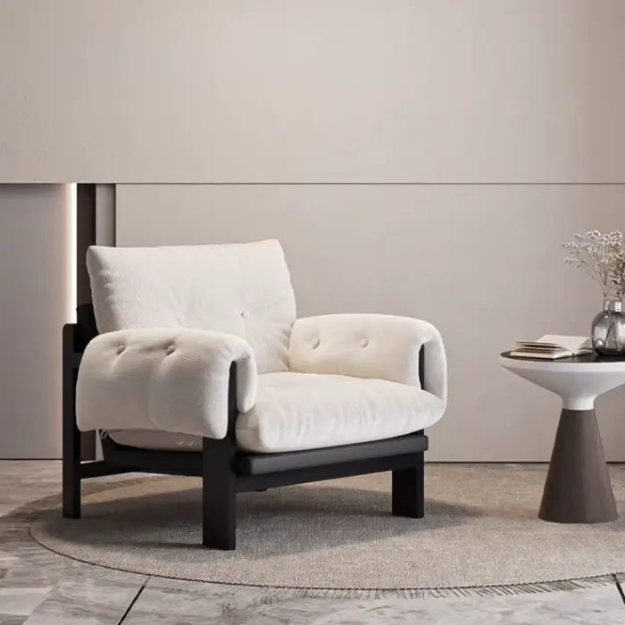 Fauteuil de balcon ergonomique moderne avec support lombaire