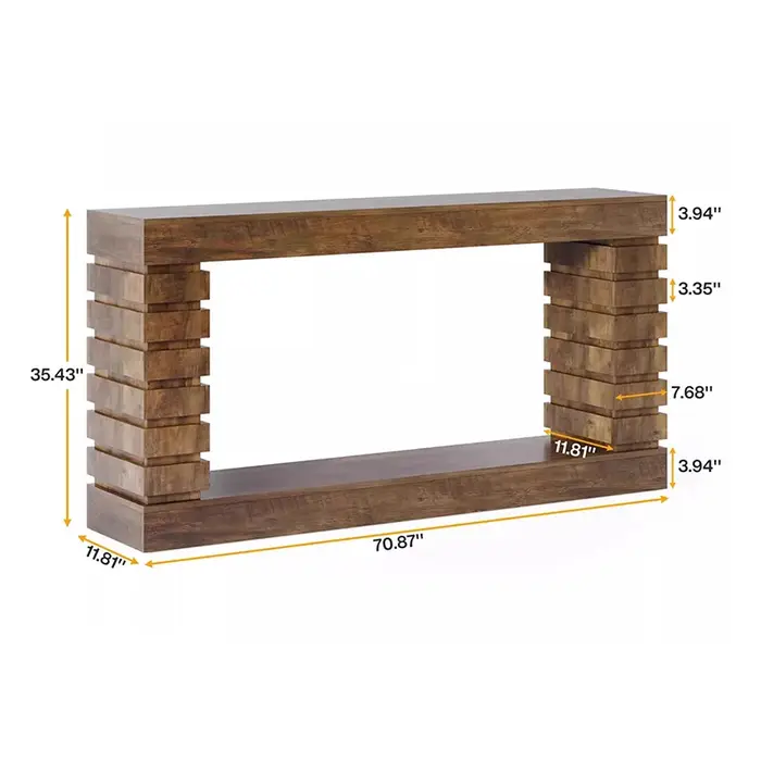 Wabi Sabi Table console unique élégante minimaliste Premium