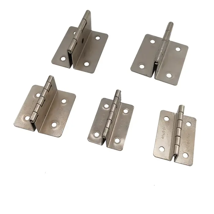 Quincaillerie de porte pliable pour meuble Vintage, 2 pièces, charnière Double pliante muette