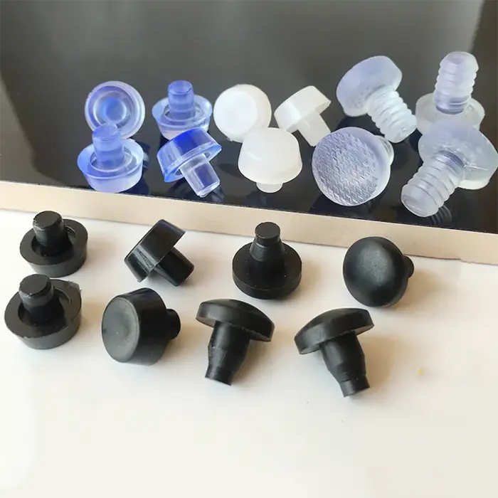10/20 pièces rond PVC meubles pied clou caoutchouc glisse clou bureau Table chaise jambe sol protect