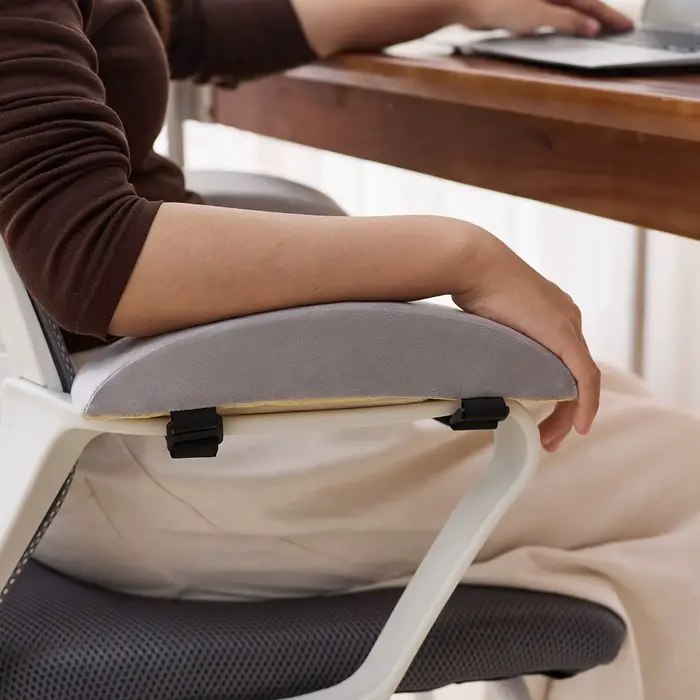 1 paire de coussinets d'accoudoirs confortables en velours néerlandais