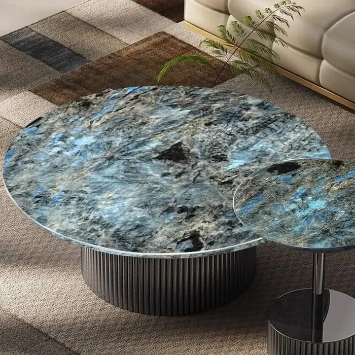 Design italien Table basse sol minimaliste Simple relié