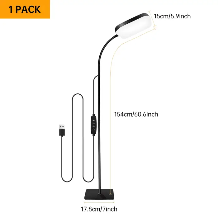 Lampadaire LED moderne lumineux 18W canapé lampes de lecture pour Extensions de cils lumière sur pie