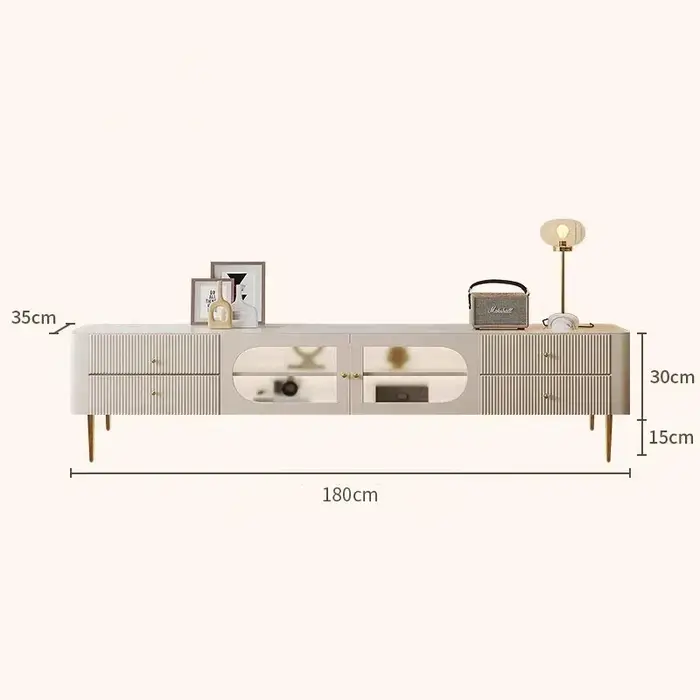 Meuble Tv Unique de luxe, affichage tendance, Glamour, élégant, rangement minimaliste, meubles de sa