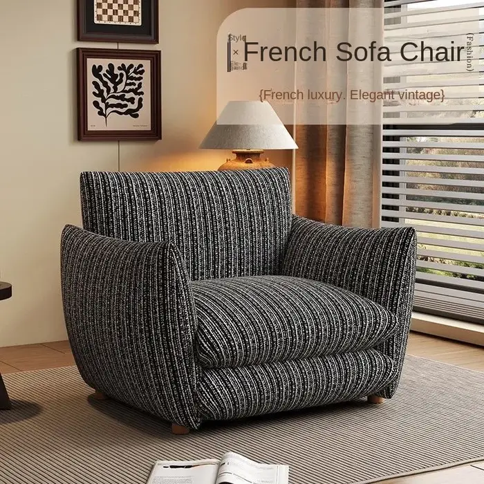 Fauteuil simple Joylive de style français pour salon
