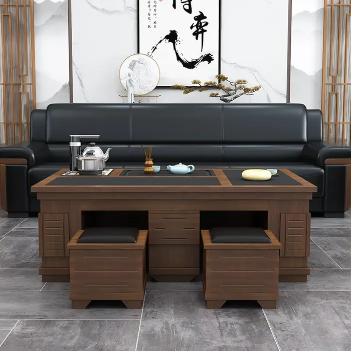 Nouvelle Table basse chinoise en bois massif