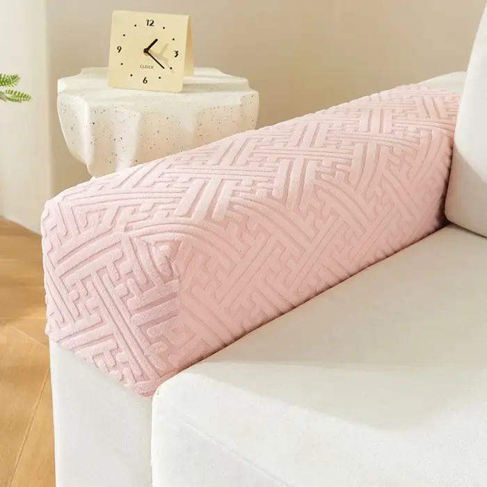 Housse de protection universelle extensible pour accoudoir de canapé