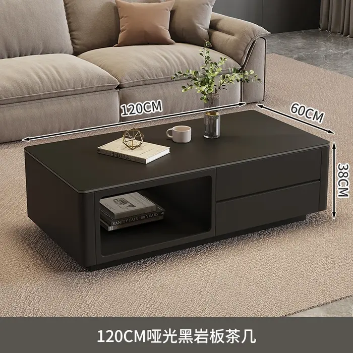 Table basse classique minimaliste rectangulaire, moderne, nordique, élégante, universelle, rustique,