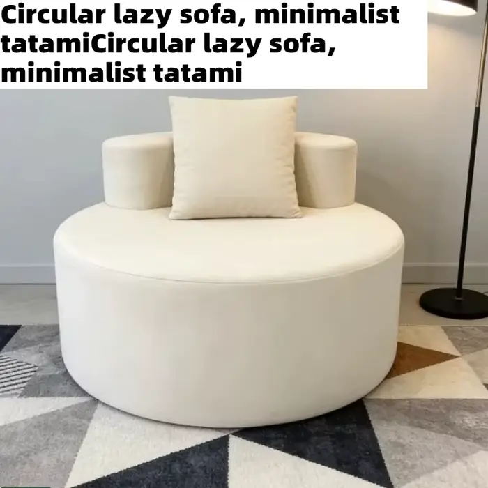 Canapé de sol rond minimaliste Tatami pour salon