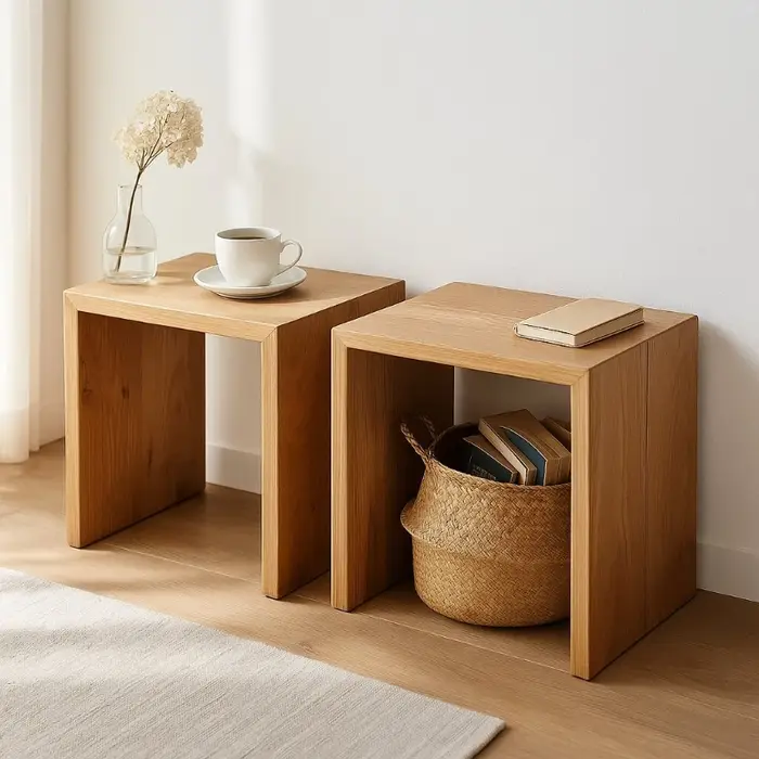 Banc à chaussures en bois nordique