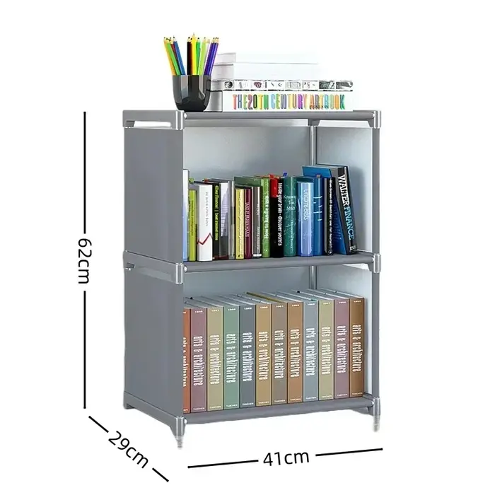 Bibliothèque simple à assemblage facile pour enfants, meubles de maison T1, étagère à livres, suppor