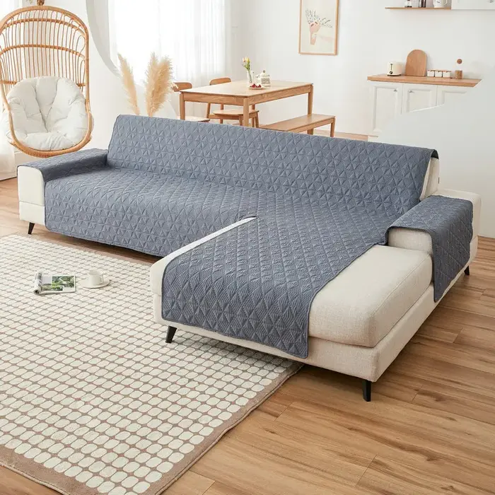 Housse de canapé imperméable en forme de L