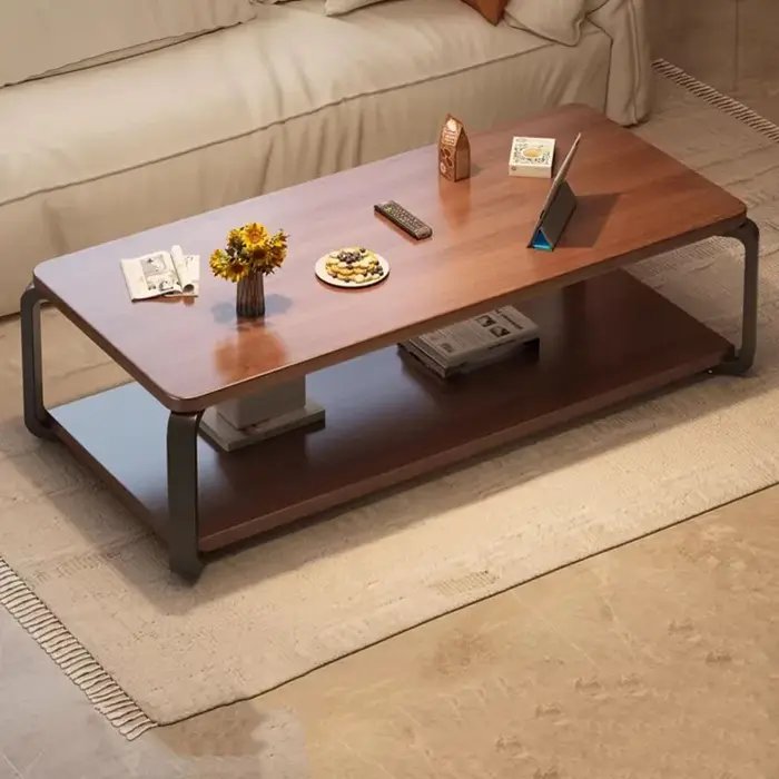 Table d'appoint moderne en bois, de luxe, avec rangement, mobile, pour salon, table basse, meuble d'