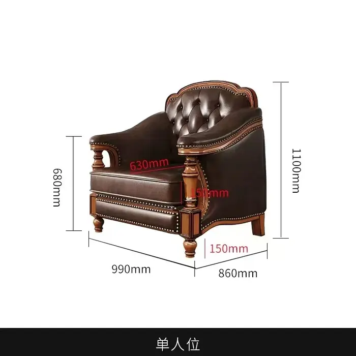 Classique paresseux salon canapé oreillers sectionnel en cuir relaxant canapé chaise bases élégantes