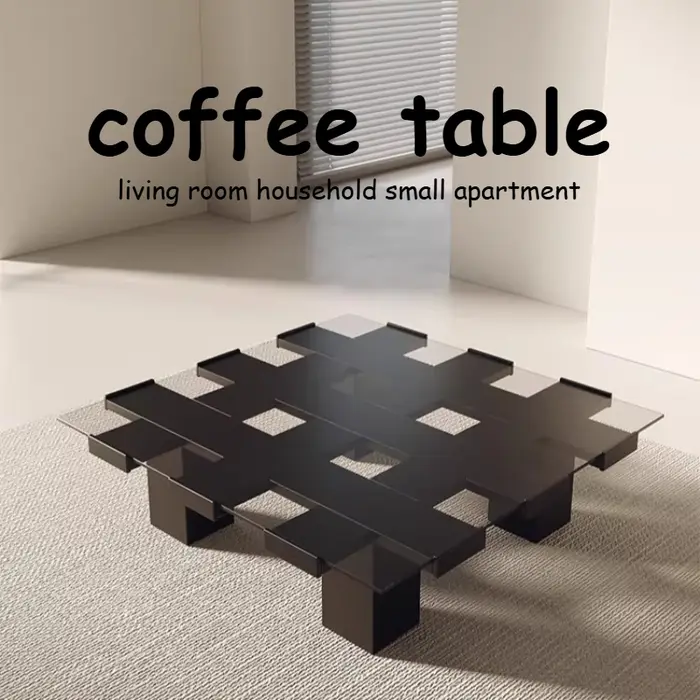 Table basse carrée haut de gamme avec rangement