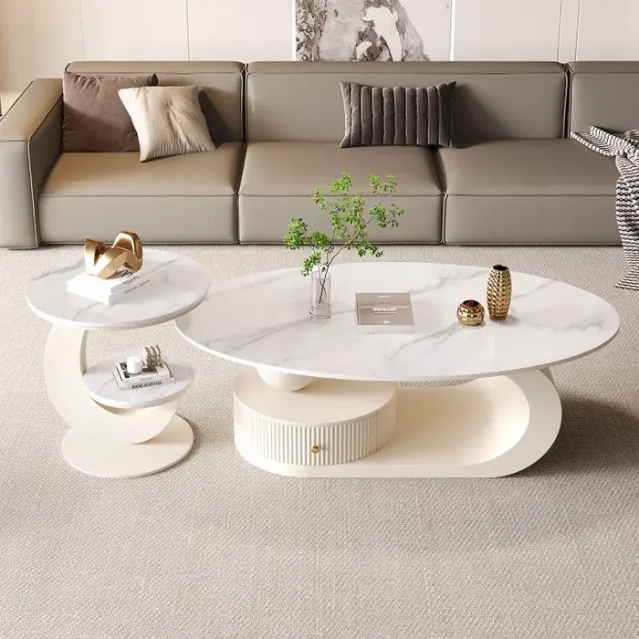 Table basse de sol d'affichage multifonction