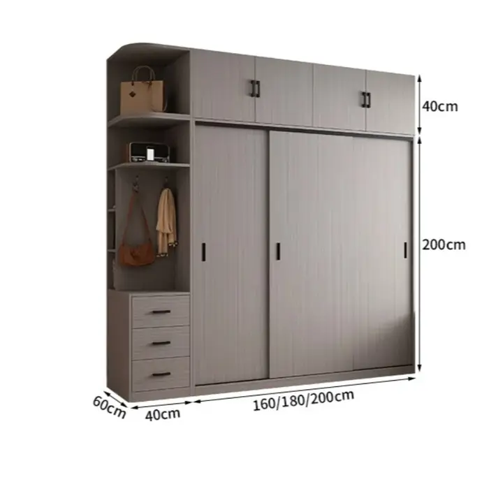 Armoire coulissante rétro Rail