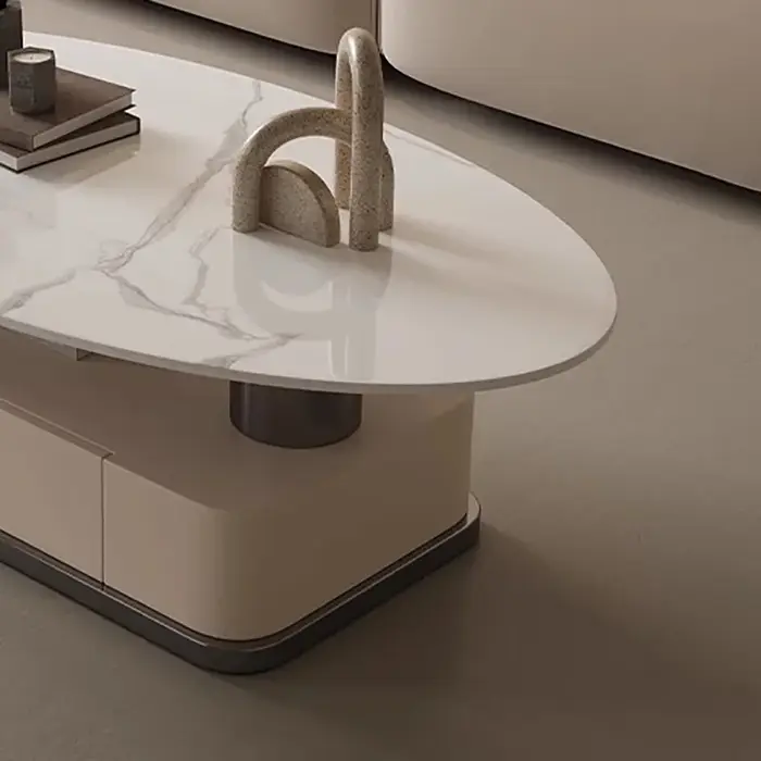 Table Basse ovale de luxe moderne
