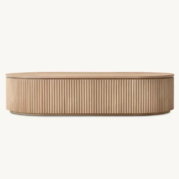 Meubles de salon américains simples en bois massif, Table basse, hôtel, Villa, Club, taille personna