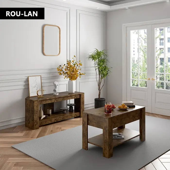 Table TV et Table basse relevable avec rangement