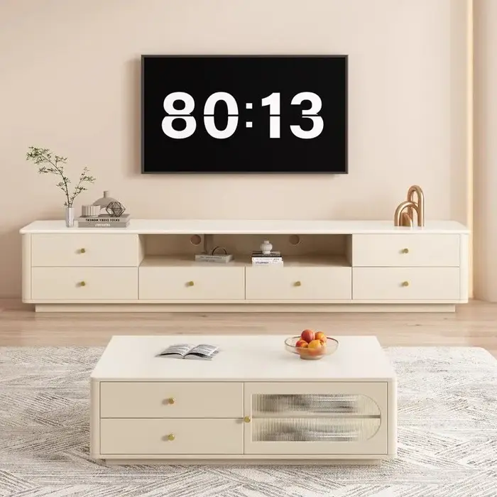 Organisateur grand meuble Tv tiroirs verticaux rangement