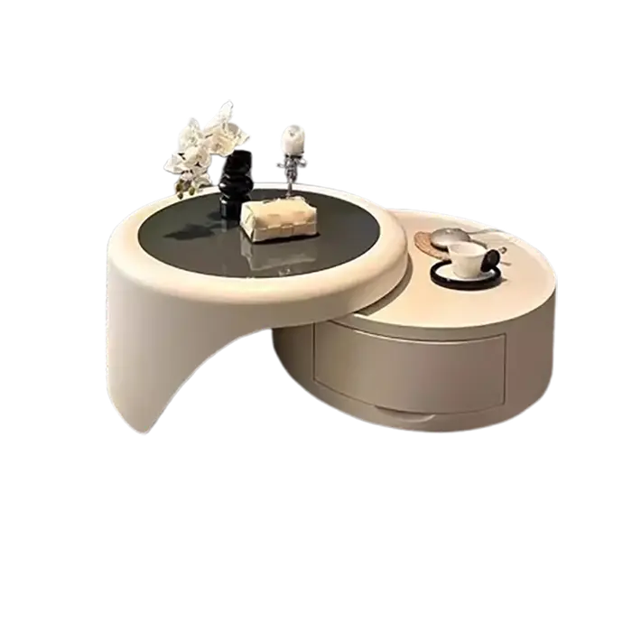 Table basse De luxe nordique avec rangement Design Premium