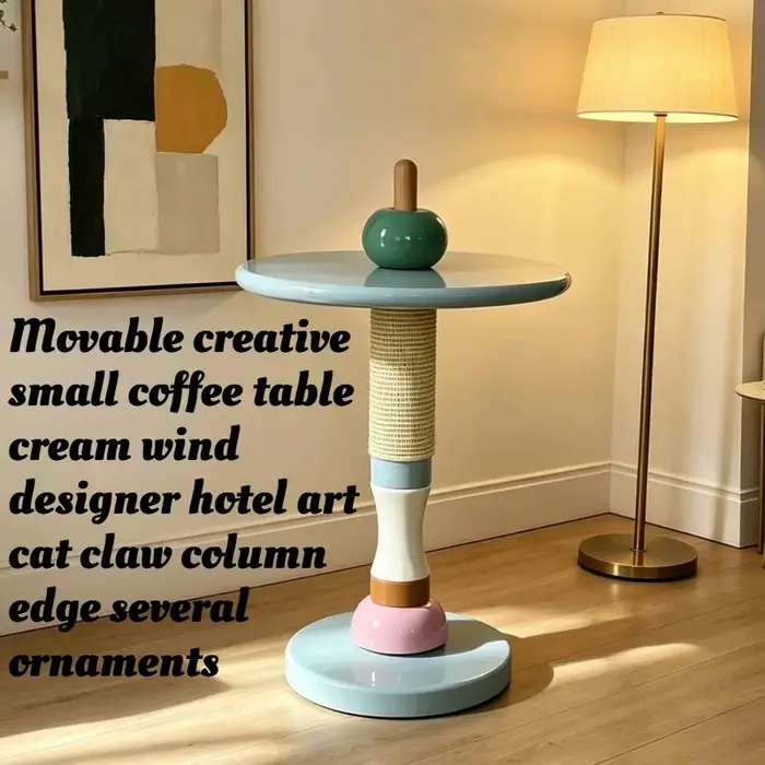 Table basse mobile de style crème