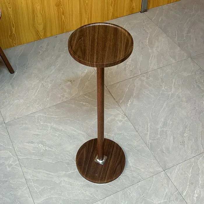 Table d'appoint ronde, petite table d'appoint pour le salon, table d'appoint basse moderne en bois a
