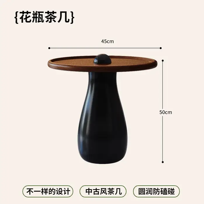 Tables basses rondes design avec tiroir, tables basses de rangement modernes et uniques, tables bass