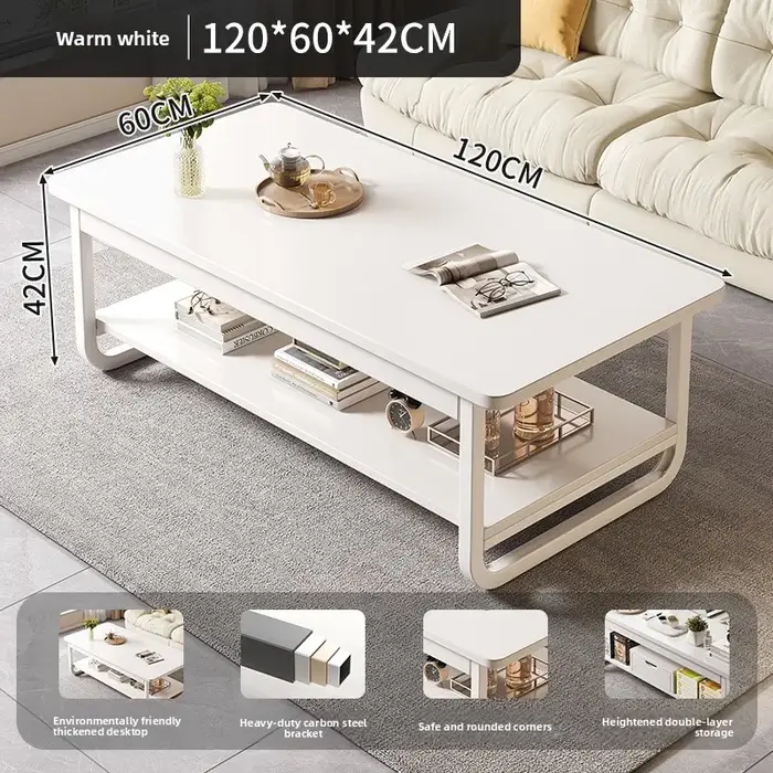 Nouvelle table basse rectangulaire pour petit appartement, salon ou bureau – petite table à thé dome