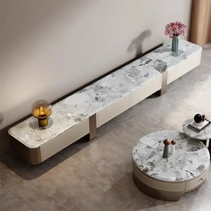 Meuble TV de Luxe, Meuble de Rangement pour Couloir et Salon