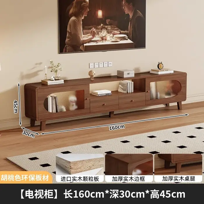 Meuble Tv rétro français, mignon, élégant, classique, Meuble de rangement, Meuble de télévision Simp