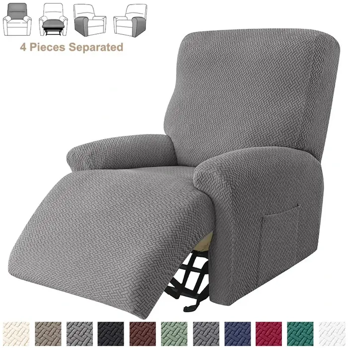 Housses de canapé inclinables extensibles en Jacquard