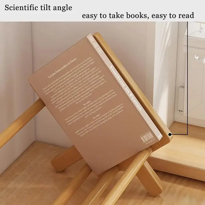 Bibliothèque inclinable en bois dans le salon/maison/bureau, étagère à livres de bureau, organisateu