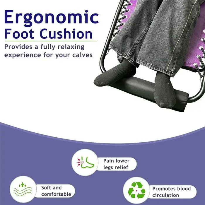 Zero coussin de chaise par gravité pour repose-pieds-pour rembourrage de repose-pieds pour fauteuil inclinable pliant