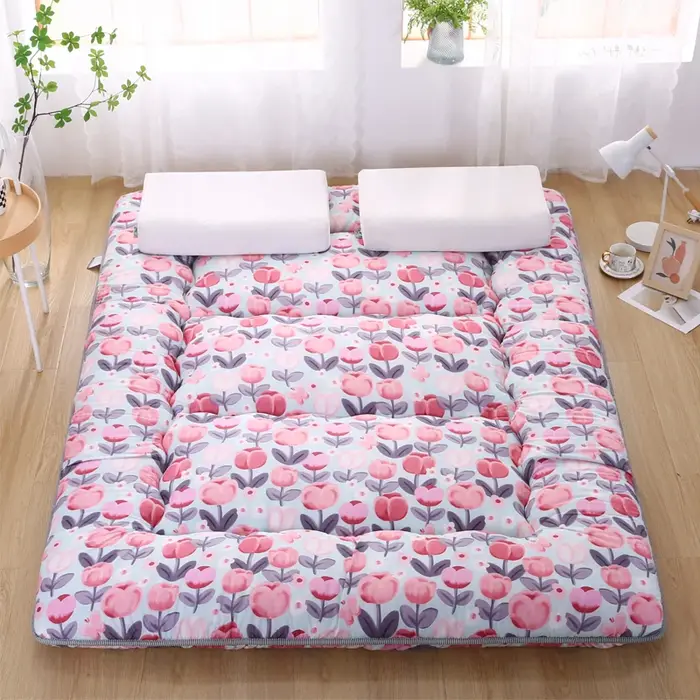 Matelas tatami épais pour salon, tapis de sol, coussin moelleux pliable, matelas de couchage pour la