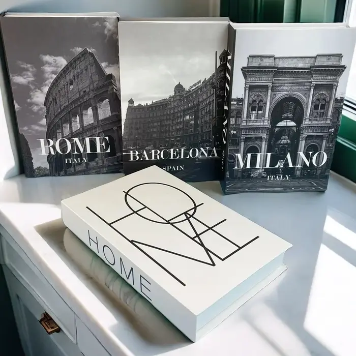 Boîte de rangement de faux livres de luxe ouvrable