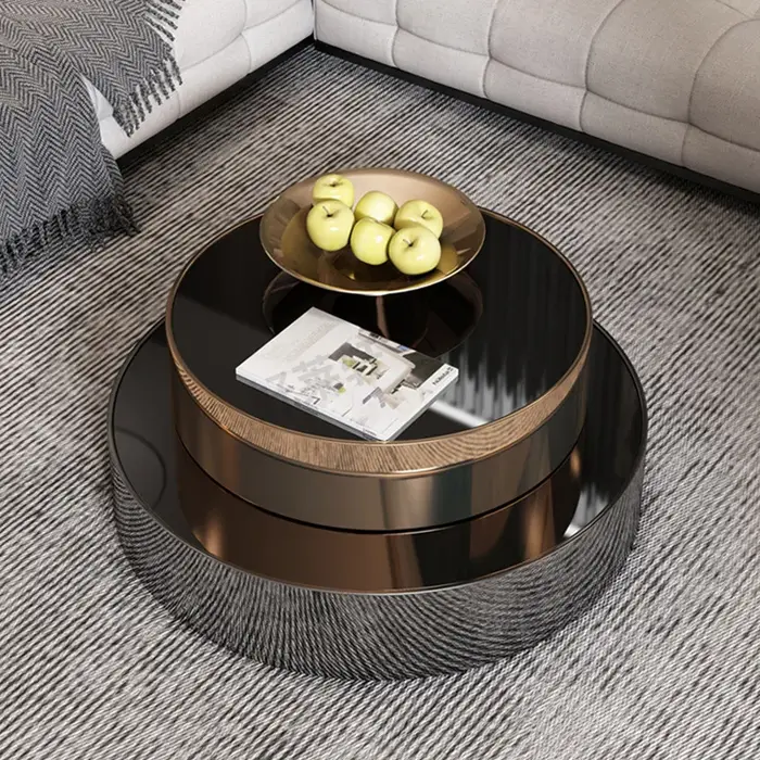 Table à thé rotative de luxe