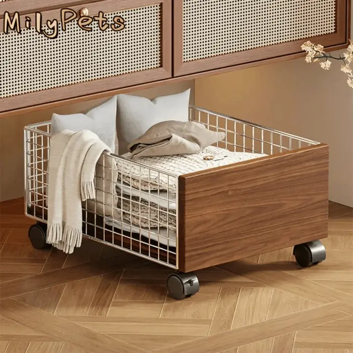 Chariot roulant sous-meuble grande capacité avec roulettes