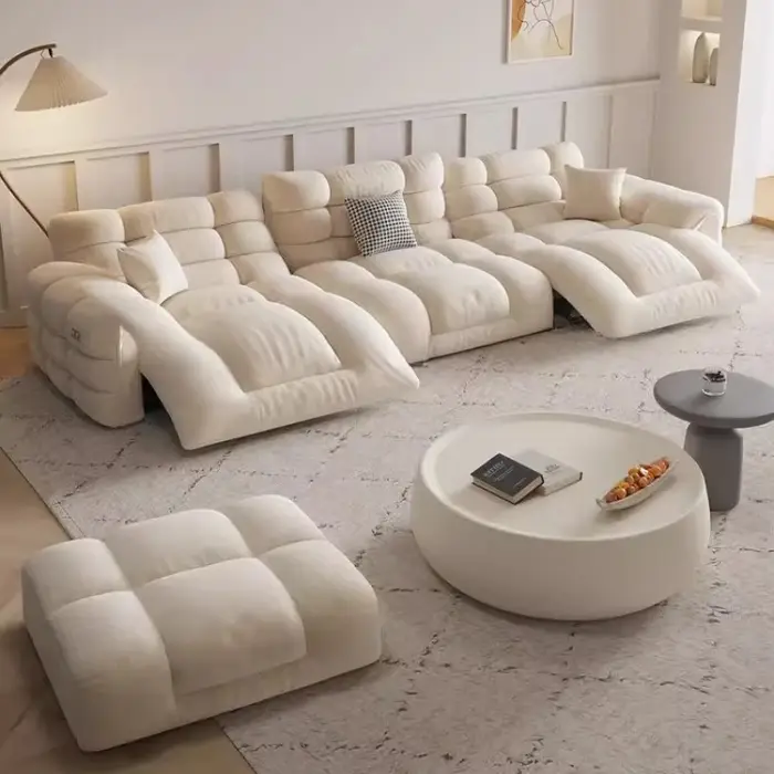 Canapé italien confortable design coussin appartement canapés doux élégant relaxant Muebles Para Habitacion accessoires pour la maison