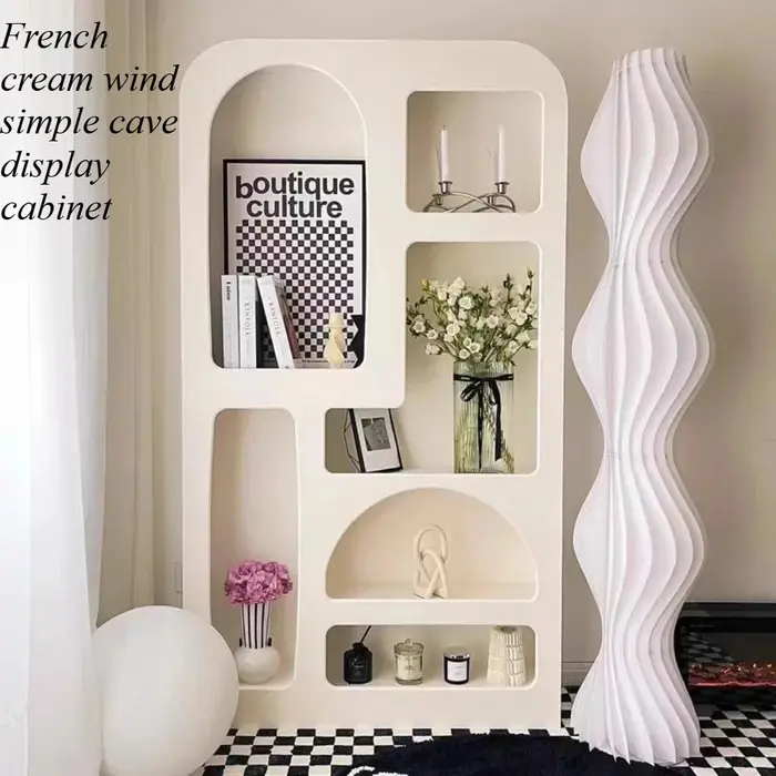 Meuble de rangement multifonctionnel style français pour entrée