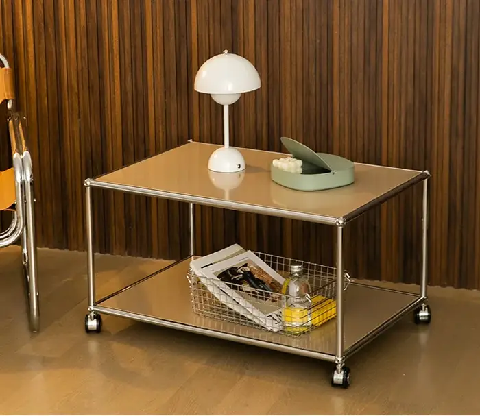 Table basse minimaliste européenne rectangulaire, Cool, écléctique, Simple, pour salon, Table de ran