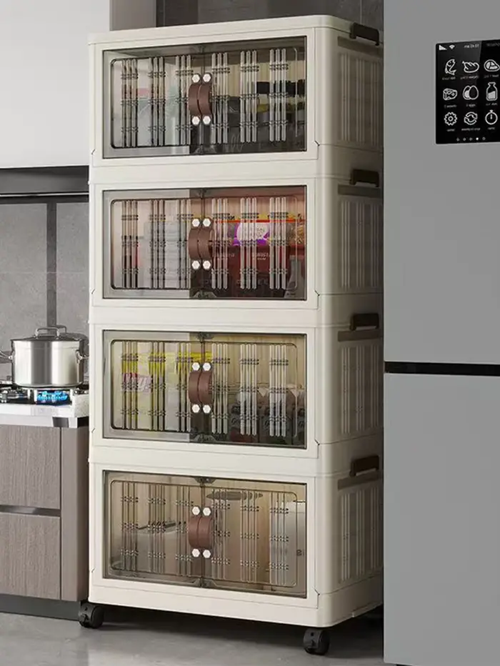 Armoire de rangement pliante multifonction de grande capacité