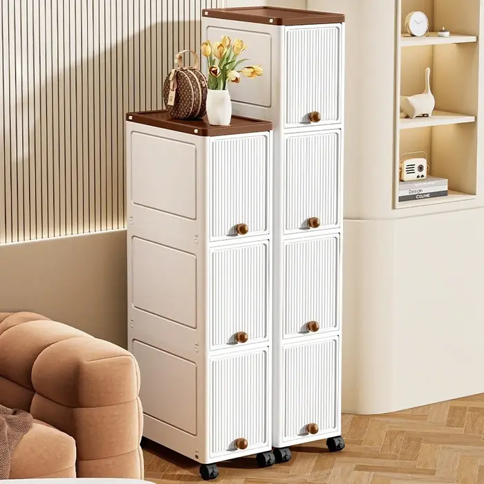 Armoire mince de rangement roulante de 20cm de large